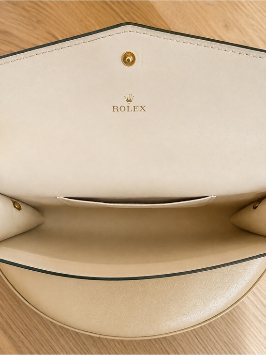 Rolex Handbags - Rolex VIP Client Gift Green Leather Clutch, Strap, Removable, Cross Body Purse